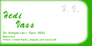 hedi vass business card