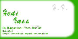 hedi vass business card